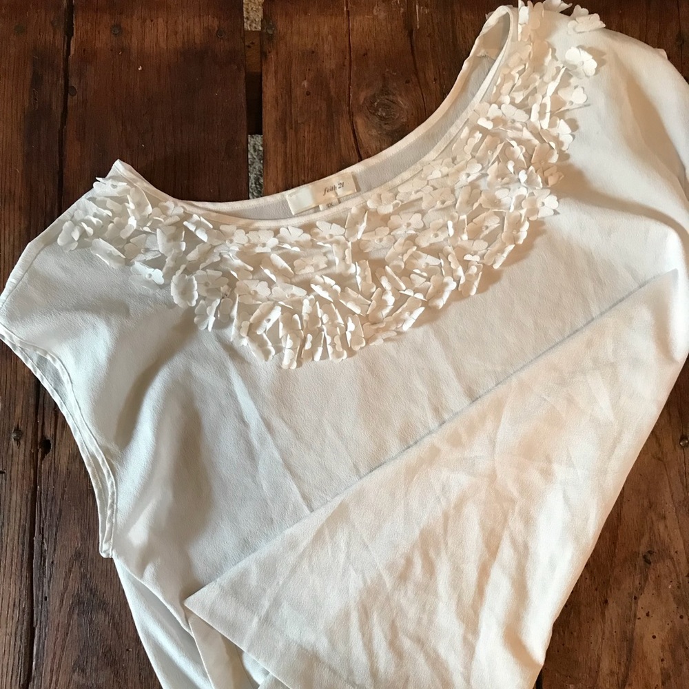 White floral tunic
